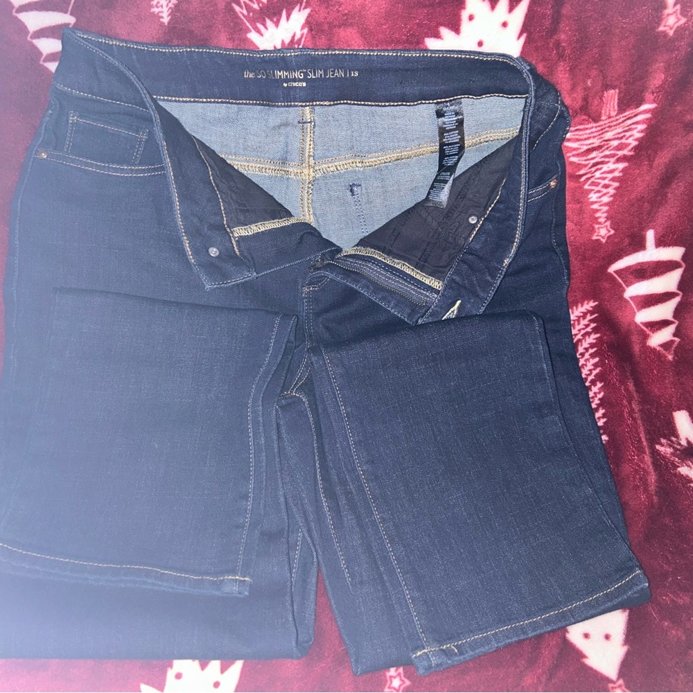 Chico's Midnight Blue Skinny Jeans